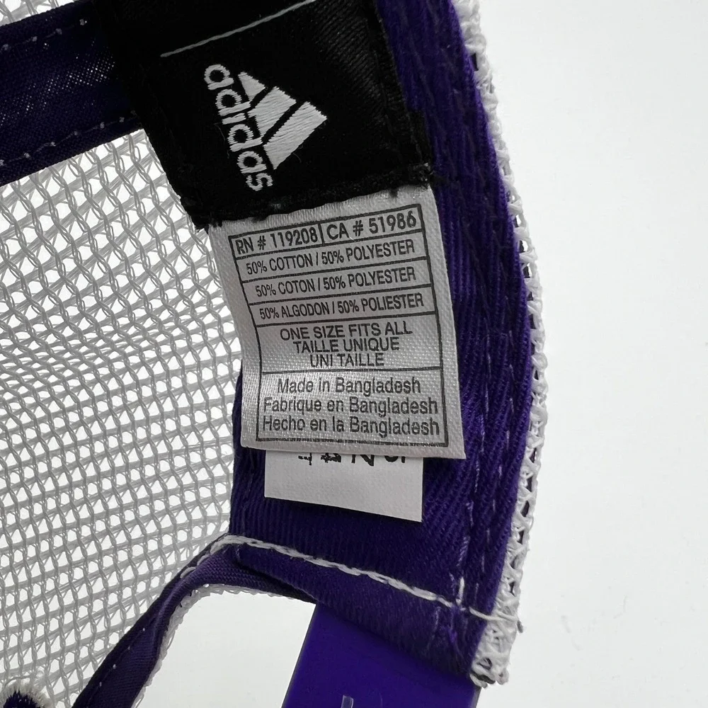 Adidas Orlando City SC MLS‎ Trucker Hat Snapback Purple White Mesh OSFA New